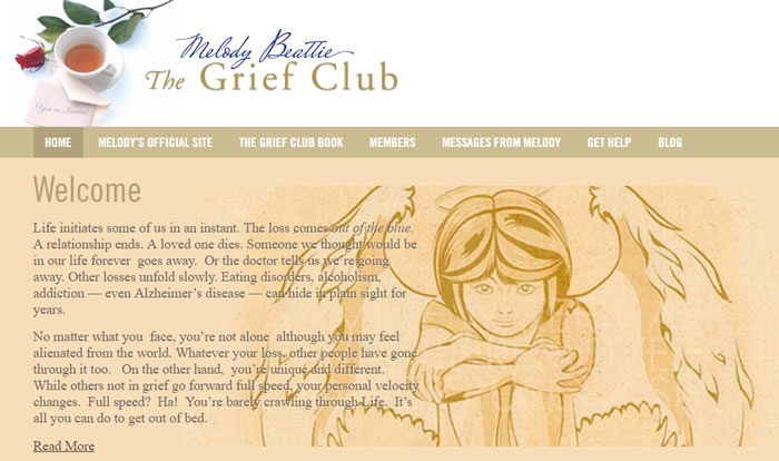 The Grief Club community website